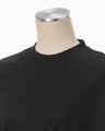 Cotton Jersey Asymmetric Dress - black