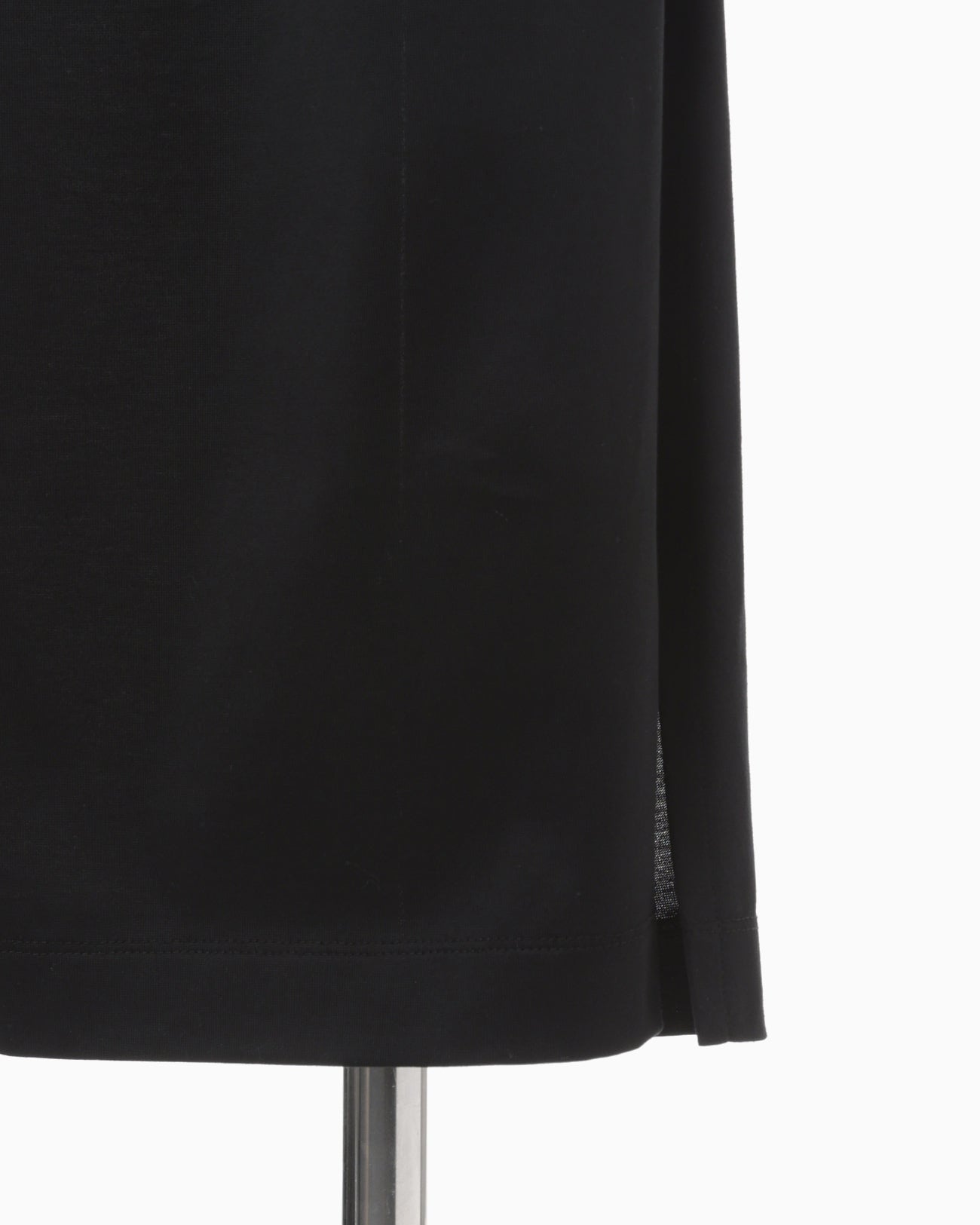 Cotton Jersey Asymmetric Dress - black