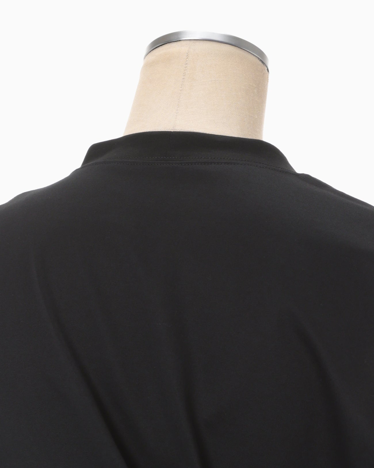 Cotton Jersey Asymmetric Dress - black