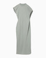 Cotton Jersey Asymmetric Dress - grey