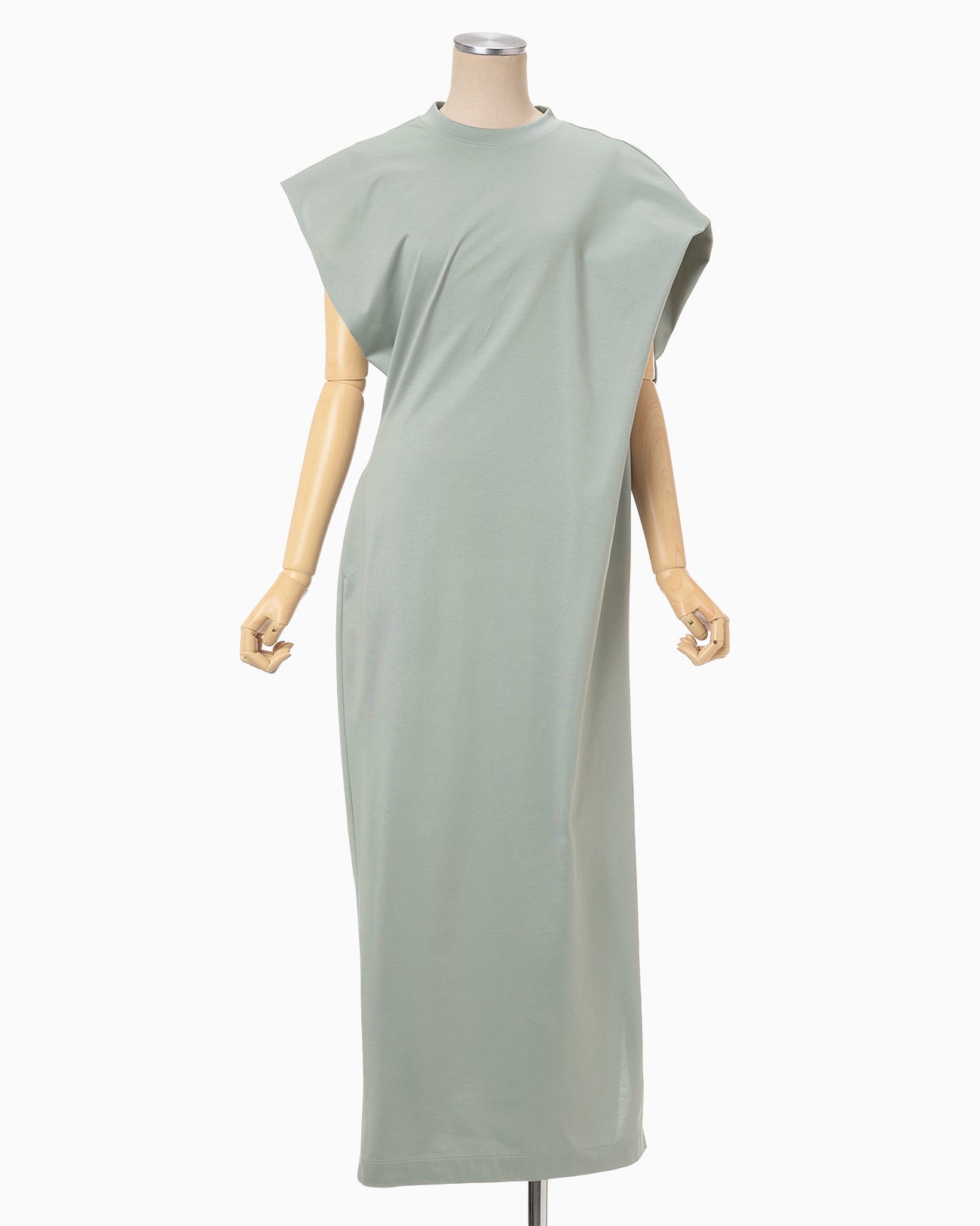Cotton Jersey Asymmetric Dress - grey