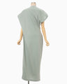 Cotton Jersey Asymmetric Dress - grey