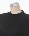 Cotton Jersey Asymmetric Sleeveless Top - black