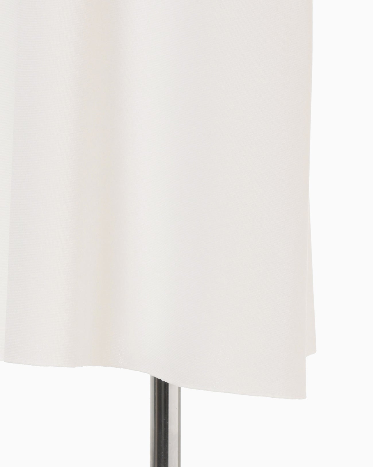 Asymmetric Neck Knitted Dress - white - Mame Kurogouchi