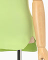 Asymmetric Neck Knitted Sleeveless Top - light green