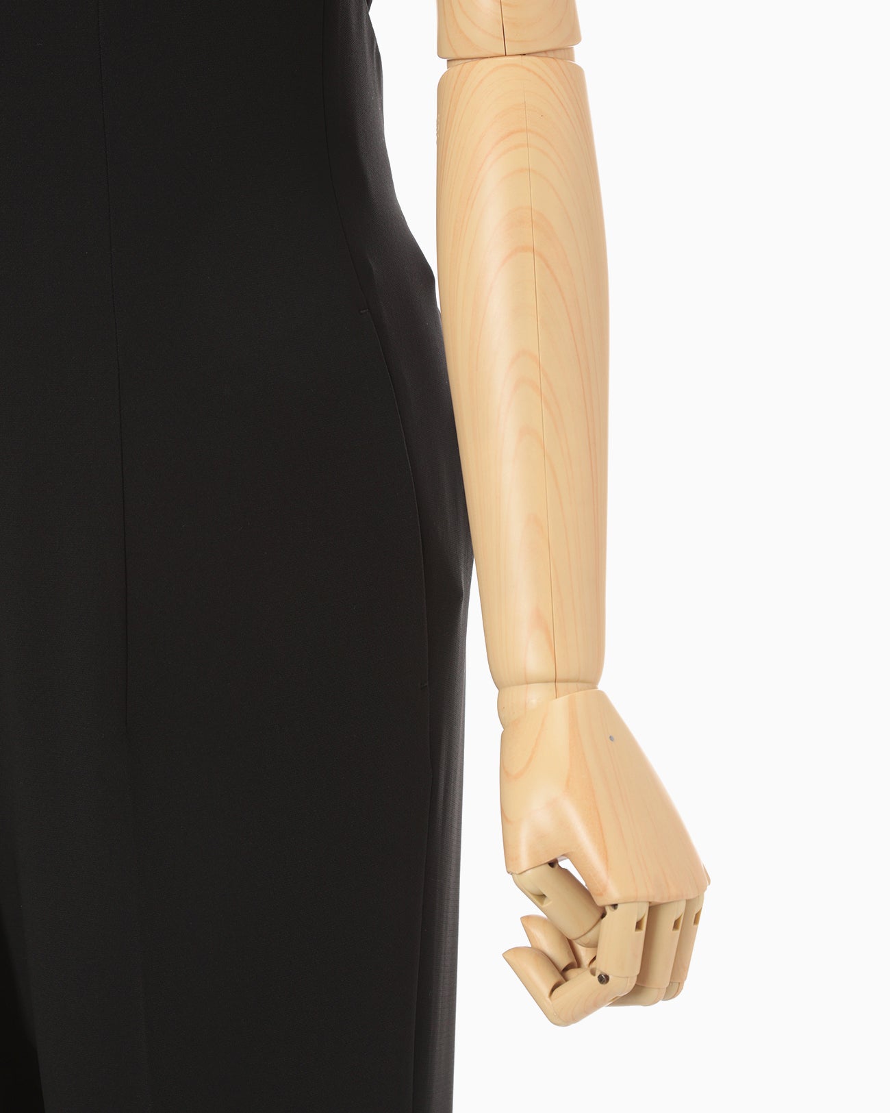 Triacetate Polyester Georgette Jumpsuits - black