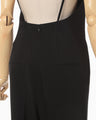 Triacetate Polyester Georgette Jumpsuits - black