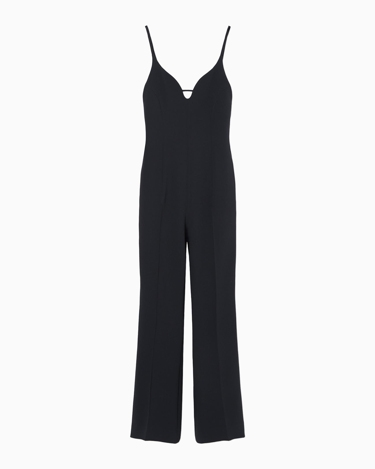 Triacetate Polyester Georgette Jumpsuits - navy