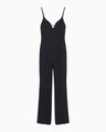 Triacetate Polyester Georgette Jumpsuits - navy