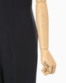 Triacetate Polyester Georgette Jumpsuits - navy