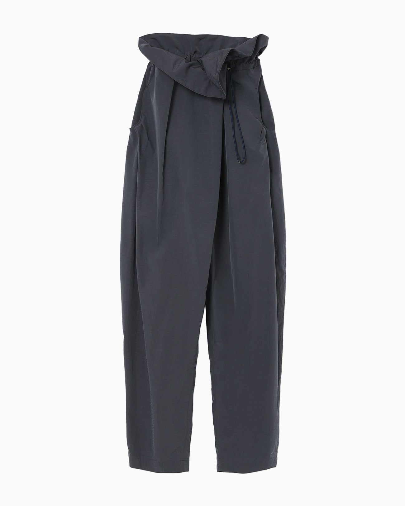 大人女性の Split Mame - navy - Trousers Drawstring Waisted High Yarn パンツ