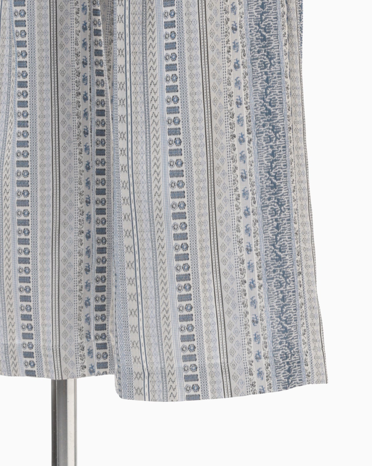 Stripe Jacquard Relaxed Trousers - blue - Mame Kurogouchi