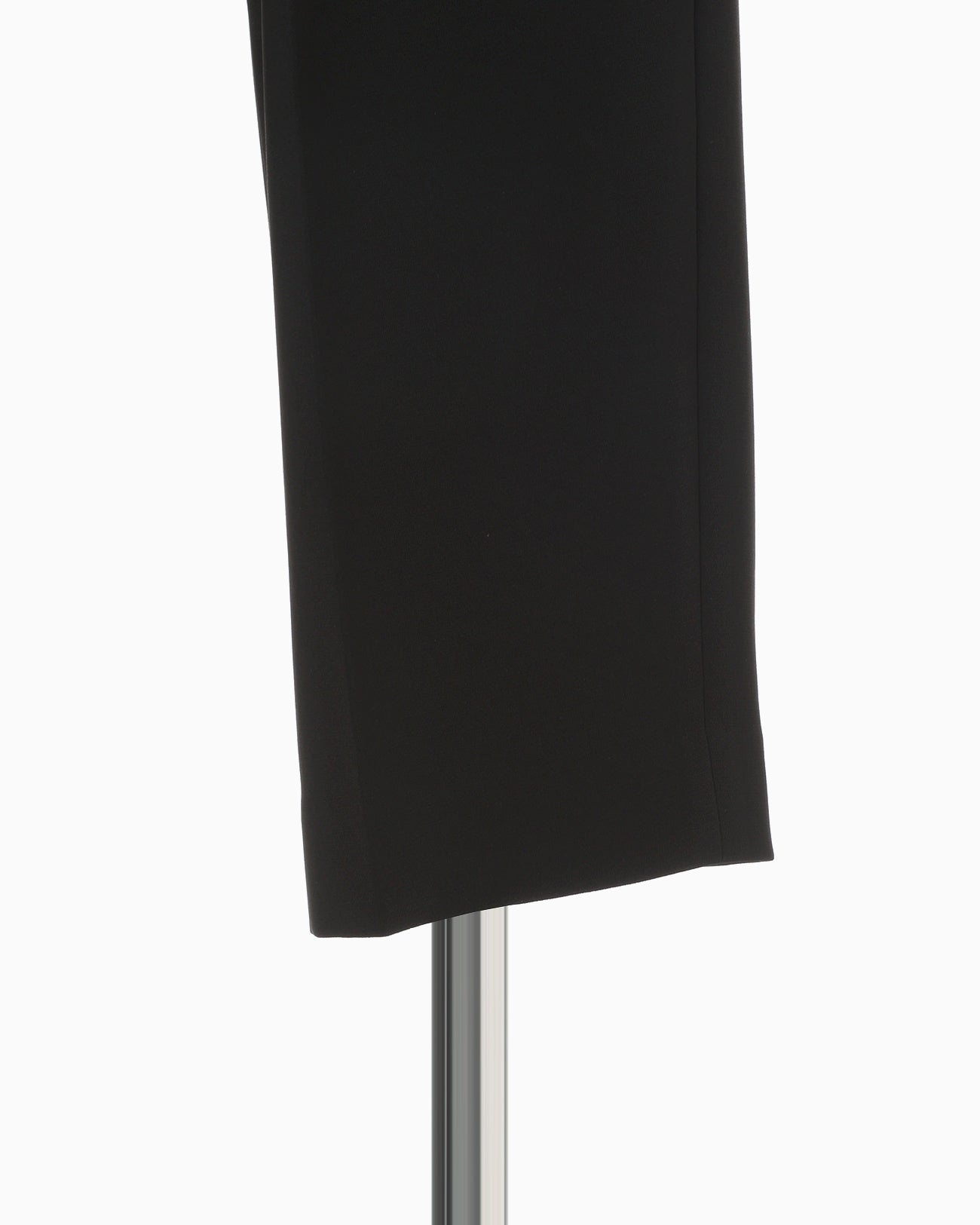 Triacetate Polyester Georgette High Waisted Trousers - black