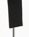 Triacetate Polyester Georgette High Waisted Trousers - black