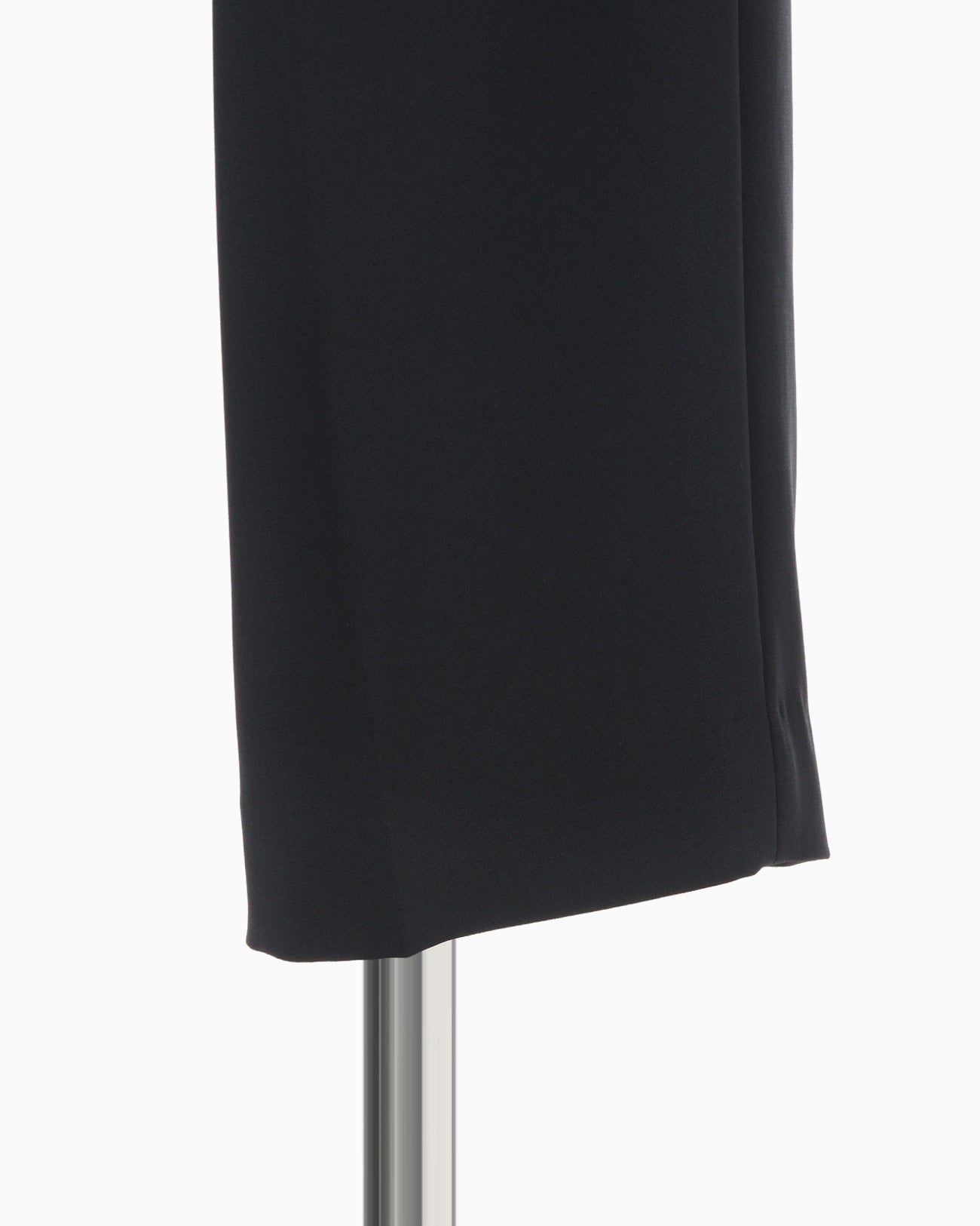 Triacetate Polyester Georgette High Waisted Trousers - navy