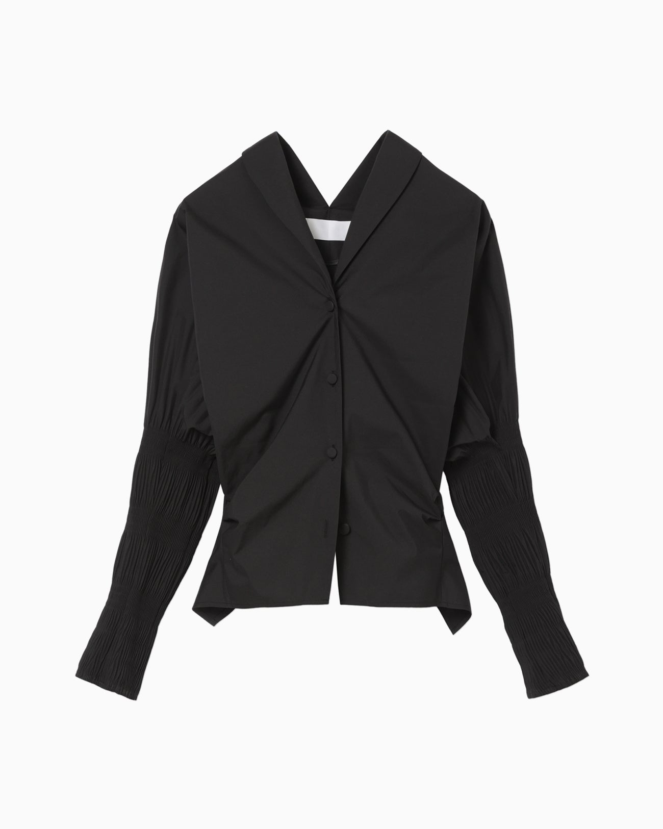 Micro Pleats Shirt - black