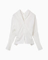 Micro Pleats Shirt - white