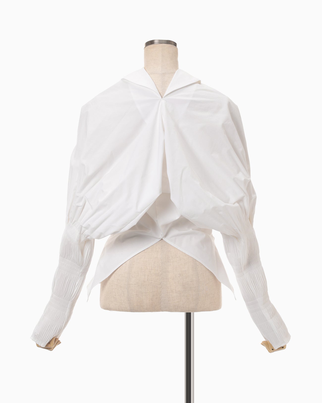 Micro Pleats Shirt - white