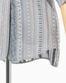 Stripe Jacquard Open-Collar Shirt - blue