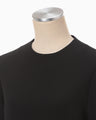 Embroidered Cuffs Top - black