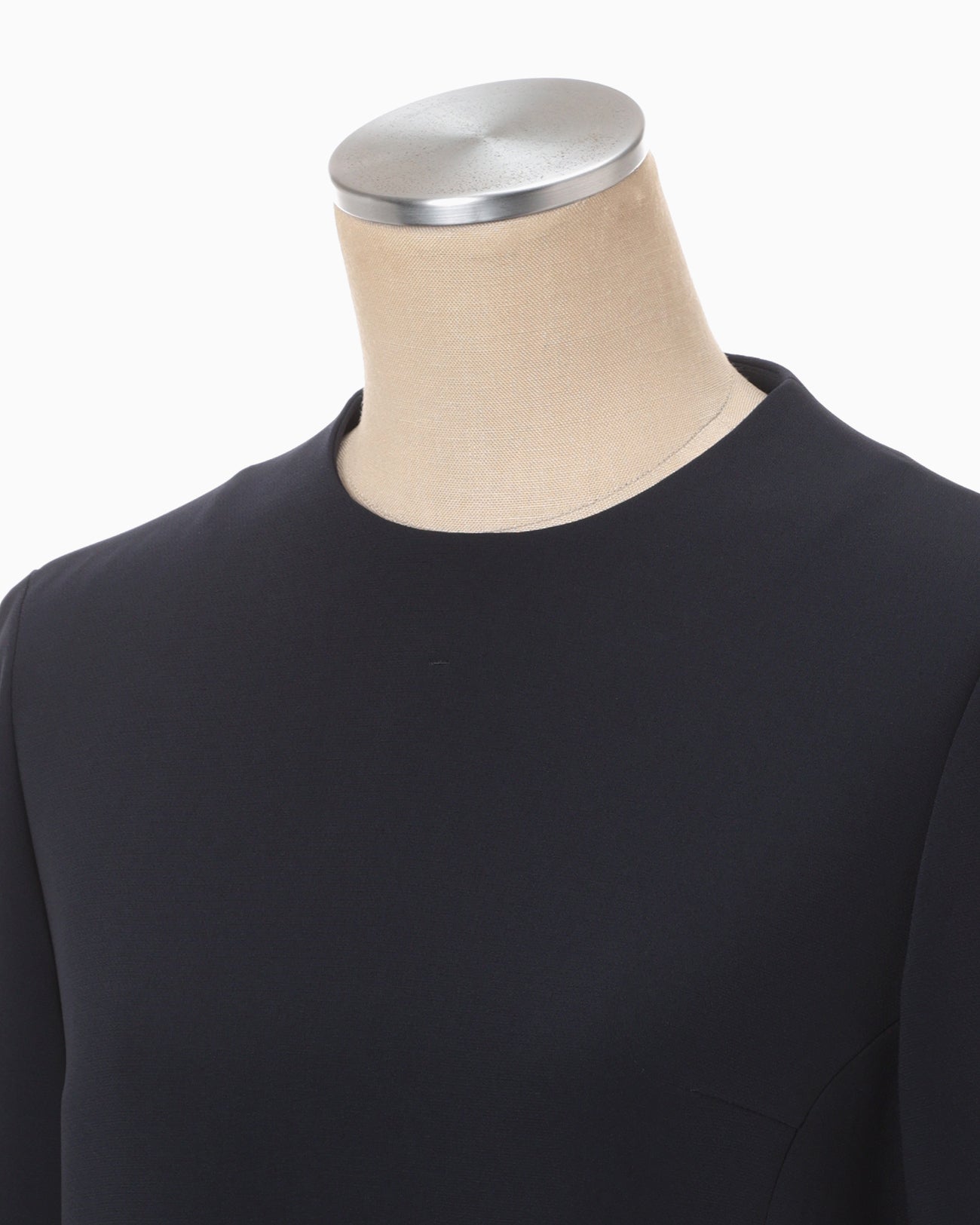 Embroidered Cuffs Top - navy