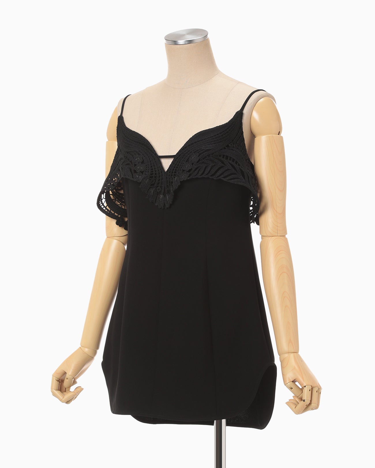 Embroidered Camisole Top - black