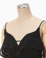 Embroidered Camisole Top - black