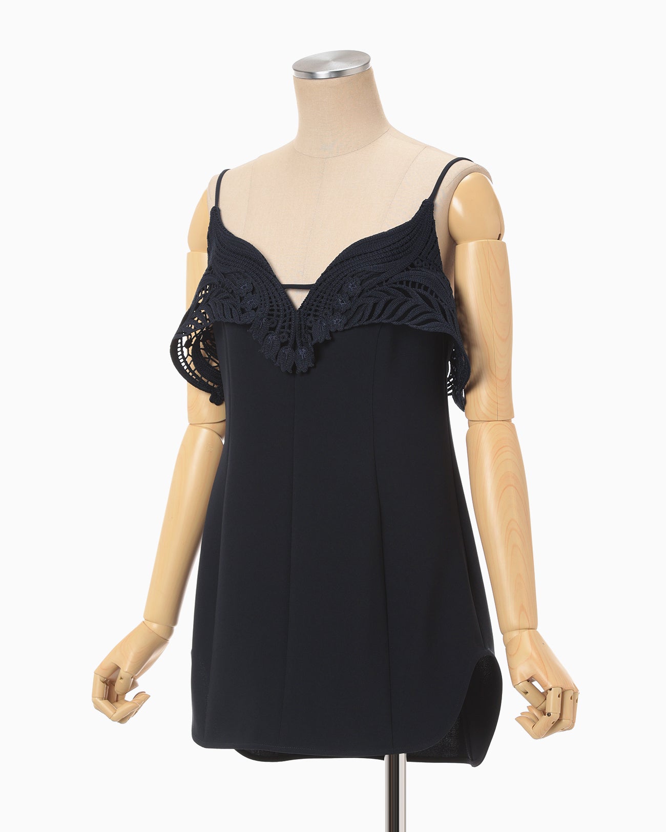 Embroidered Camisole Top - navy