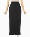 Wave Pleats Skirt - black