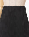 Wave Pleats Skirt - black