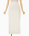 Wave Pleats Skirt - ecru