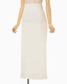 Wave Pleats Skirt - ecru