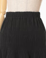 Micro Pleats Round Silhousette Skirt - black