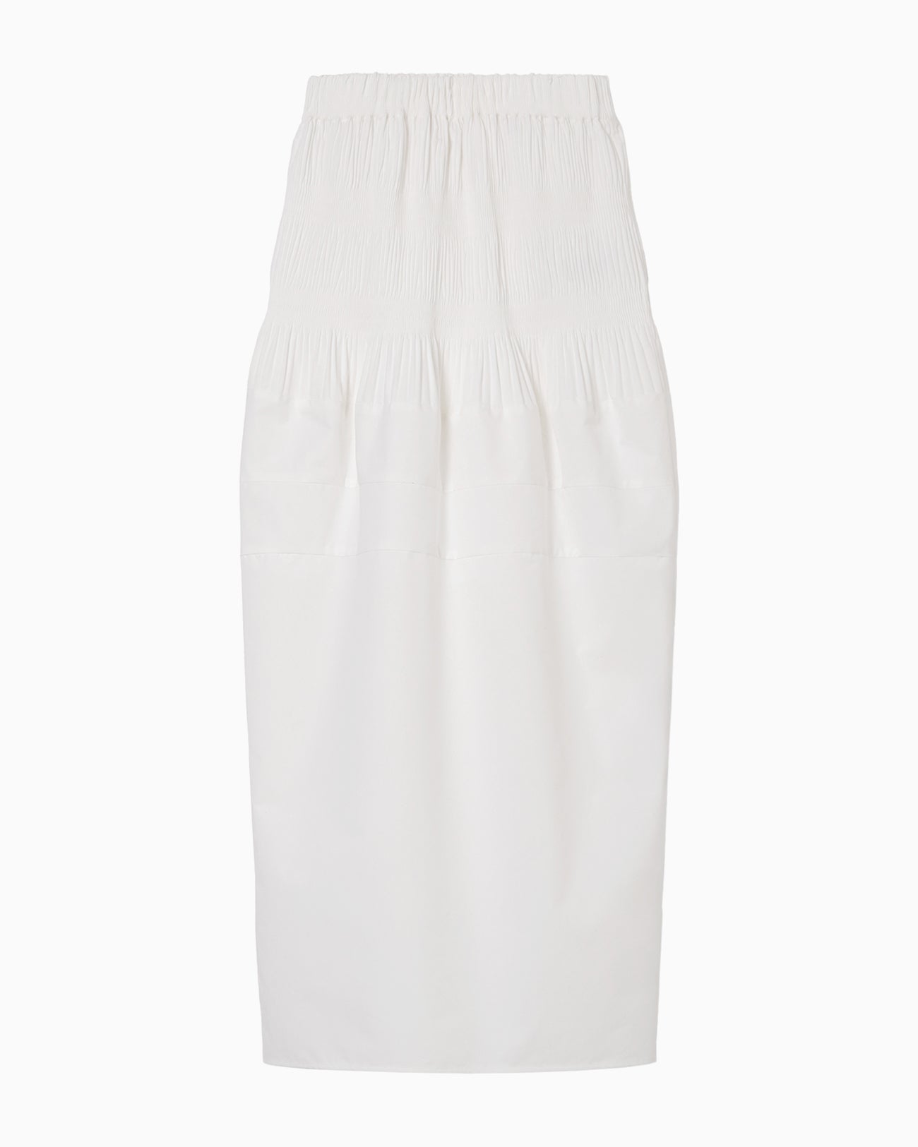 Micro Pleats Round Silhousette Skirt - white - Mame Kurogouchi