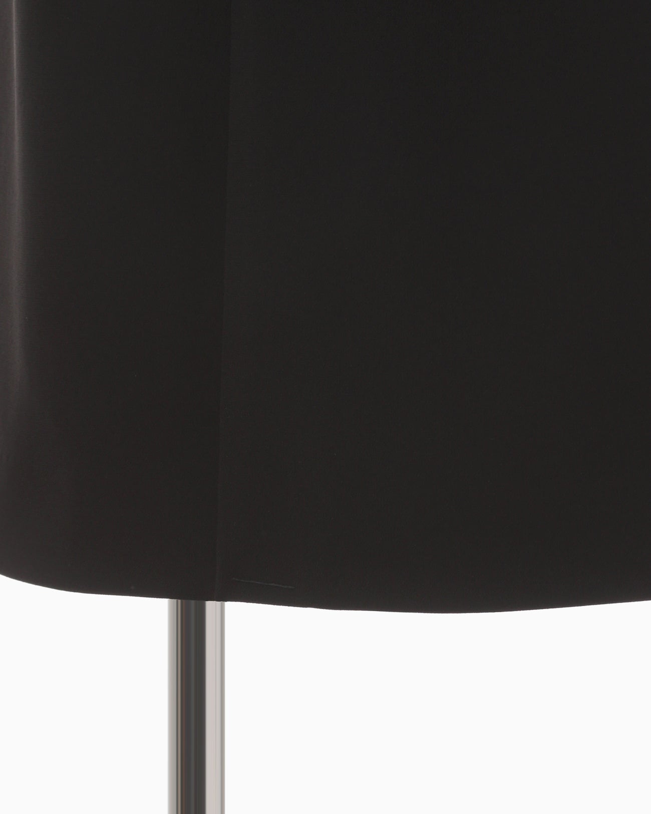 Acetate Polyester I-Line Skirt - black