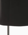Acetate Polyester I-Line Skirt - black