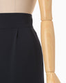 Acetate Polyester I-Line Skirt - navy