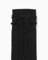 Wool Knit Socks - black