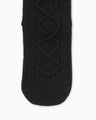 Wool Knit Socks - black