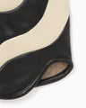 Leather Dress Gloves - black × white