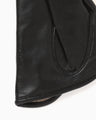 Leather Dress Gloves - black × white