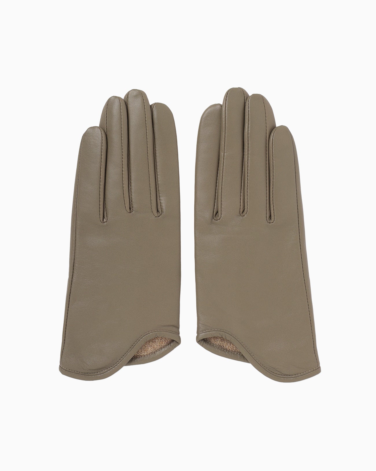 Leather Dress Gloves - greige - Mame Kurogouchi