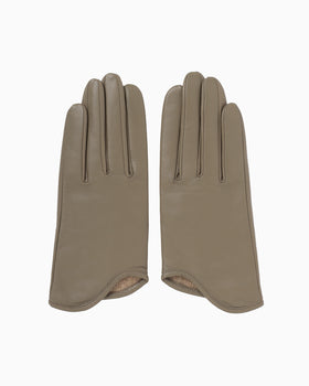 Leather Dress Gloves - greige