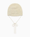 Wool Knit Cap - ecru