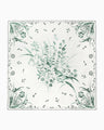 Hand Printed Silk Scarf - green