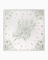 Hand Printed Silk Scarf - green