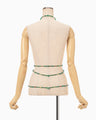 Glass Beads Body Chain - green