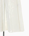 Washi Print Hooded Sheer Coat - white