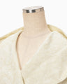 Velvet Hooded Coat - beige