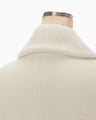 Wool Boa Double Breast Coat - ecru